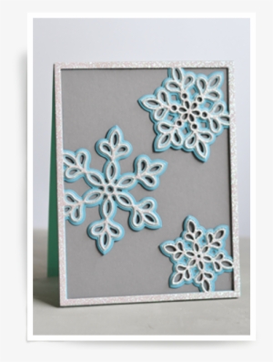 Shimmer Snowflake Frame Layer Set #561394