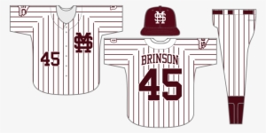 Baseball Stripe Clipart - Pinstripe Baseball Jersey Template #562221