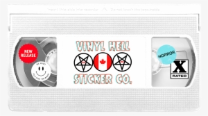 Horror Vhs Stickers By Vinyl Hell Sticker Co - Barney And The Backyard Gang #562367