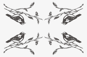 Bird Fabric - Bird Drawing - Bird Custom Fabric By #562483