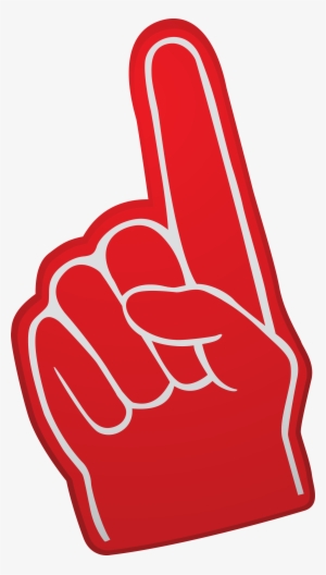 Follow Bracket Busters And Cinderella Stories At These - Number 1 Fan With Hand Png #562536