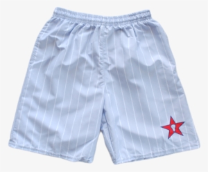Grey Base With White Pinstripes - Board Short #562591