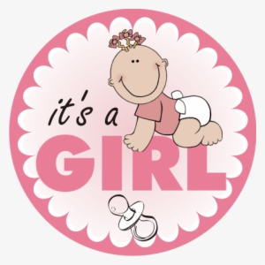 Clip Art Stock Clip Its Girl - It's A Boy Round Stickers #563072