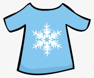 Old Snowflake T-shirt - Blue Clothing Club Penguin #563125