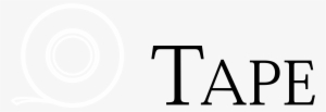 Tape Logo Black And White - Graphics #563333