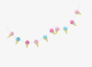 Ice Cream Pompom Garland - Baby Mobile #563472