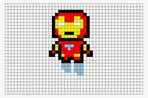Dessin Pixel Art Iron Man #563501