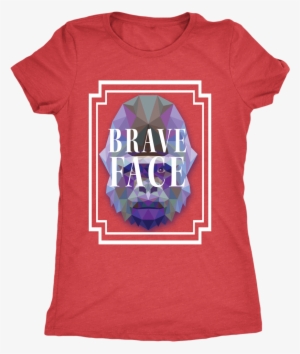 Brave Face Women's Triblend T-shirt - Adventure T-shirt, Vacation Tee, Traveling Shirt, Vacation #563769