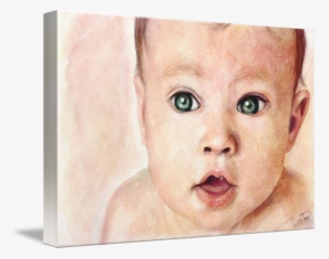 Baby Rage Png - Watercolour Portrait Painting Baby #563926