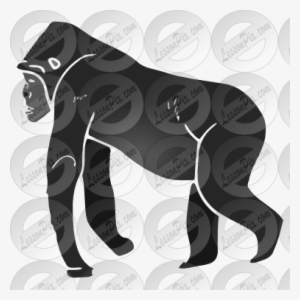 Image Download Ape Clipart Jungle Gorilla - Cartoon #564060