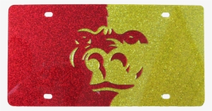 Gorilla Split Face Glitter License Plate - Pittsburg State University #564097
