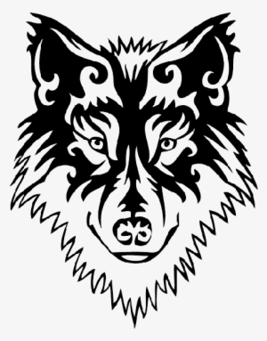 Black Wolf Tattoos Png Png Images - Simple Tribal Wolf Designs - Free ...