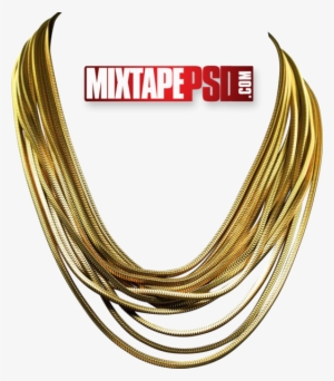 Gold Chain Psd Download - Gold Chain Bunch Png #564123