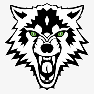 Wolves Field Hockey Logo Transparent Png - White And Black Wolf Sticker #564150