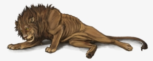 Kj0blbj - Dying Lion Clipart #564405
