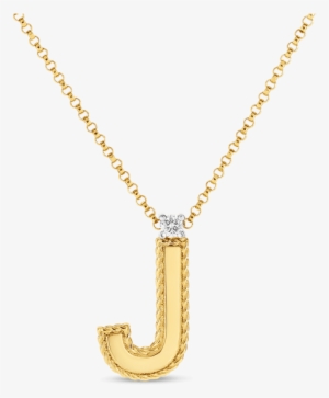 Roberto Coin Block Letter Pendant " - Roberto Coin Gold Letter Necklace #564500