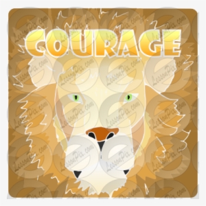 Courage Stencil For Classroom Therapy Use Great - Poster #564595