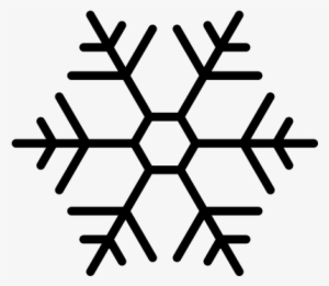 Snowflake With Hexagon Shape Outline Vector - Federazione Italiana Sport Invernali #565061