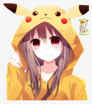 Pikachu, Anime, And Anime Girl Image - Anime Girl Pikachu Hoodie #566499