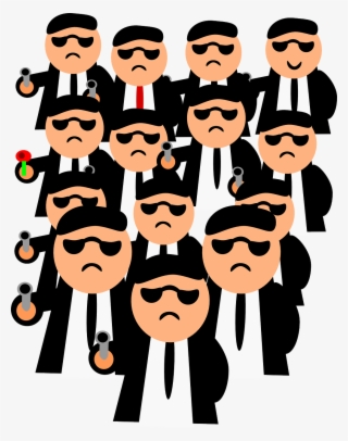Men, Gangster, Robbery, Pistol, Person, Criminal, Gang - Cartoon Group Of Men #566549