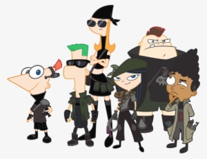 Gang Clipart - Phineas And Ferb Across The 2nd Dimension Characters #566900
