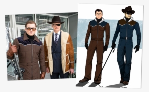 Left, Taron Egerton, And Colin Firth Star In *kingsman - Kingsman Golden Circle Outfits #567374