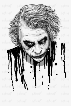 The Joker T - Joker Art Black And White #568531