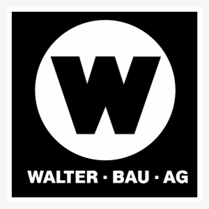 Walter Bau Ag Logo Black And White - Emblem #569267