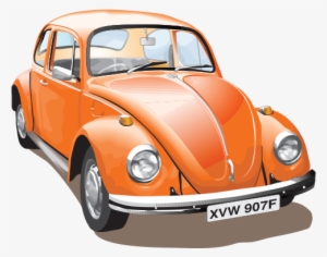 Car Front Vector Png Download - Old Volkswagen Beetle Png #569740