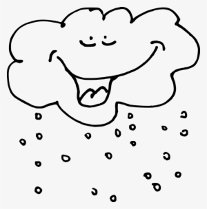 Rain Cloud Light Black And White Weather Forecasting - Snow Clip Art Black And White #569760