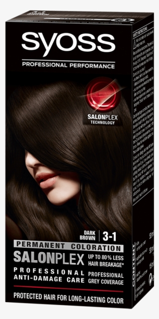 Syoss Com Color Salonplex 3 1 Dark Brown - Syoss Brown Hair Color #5600116