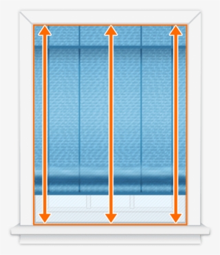 Step 2measure The Interior Height Of The Window And - Blindster Empty Window Frame #5602329
