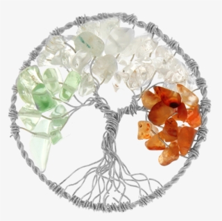 Tree Of Life Fantasy Insignia With Colored Stones 33mm - Fantasy #5602718