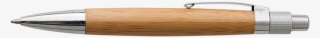 Bamboo Ballpoint Pen With Metal Clip - Ammunition #5602888