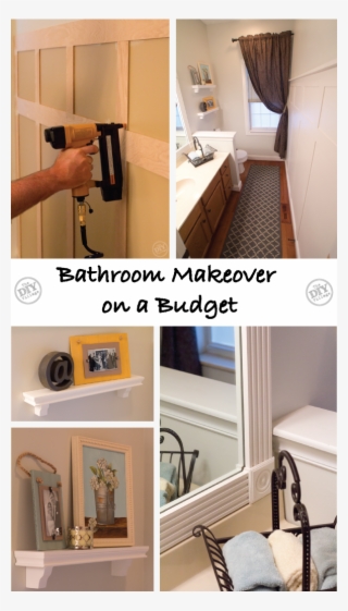 A Bathroom Makeover On A Budget, Board Batten, Framed - Renovation #5603054