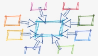 Network Drawing On A Whiteboard - Zentralisierung #5604417