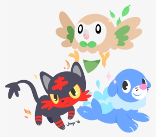 Rowlet, Litten And Popplio I Can't Choose Between Them - Litten Popplio And Rowlet #5606148