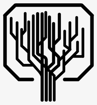 Tree Shape Of Straight Lines Like A Computer Printed #5606430 Tree Shape Of Straight Lines Like A Computer Printed #5606430