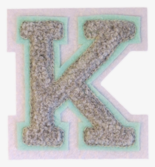 Varsity Letter 'k' Iron On Patch - Embroidered Patch #5607186