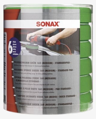 Sonax Polishing Sponge Green 160 Six-pack - Sonax (417100) Windscreen Sponge #5607301