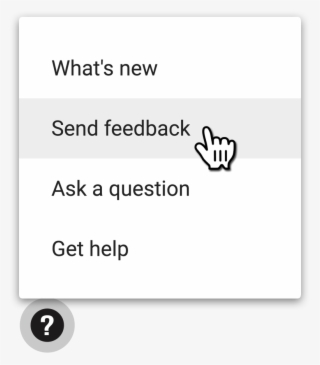 Send Feedback Option - Google Classroom #5607304