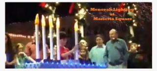 Giant Menorah Lighting At Marietta Square Glover Park - Marietta Square #5607976