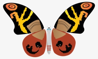 I Did A Mothra Design In Adobe Illustrator For School - Brush-footed Butterfly #5608832