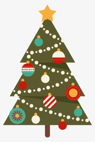 Christmas Tree Flat Png #5610662