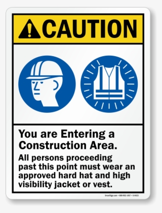 Zoom, Price, Buy - Warning Construction Area Hard Hat #5611220