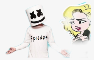 Friends Marshmello Anne Marie Drawing #5611510