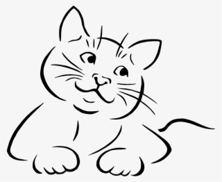 Medium Image - Line Art Drawings Of Cats #5612444