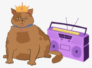 Banner Black And White Library Boombox Clipart Rap - School #5613701