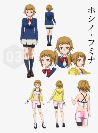 Fumina Hoshino Character Sheet - Gundam Build Fighters Hoshino Fumina #5613992