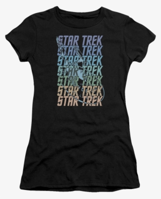 Junior Star Trek Shirt - Star Trek - Multi Logo Enterprise T-shirt Size S #5617748